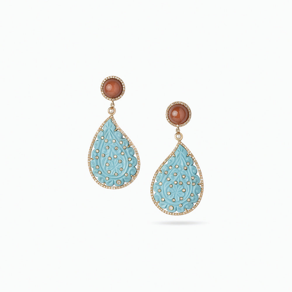 Nature's Harmony Turquoise Earrings