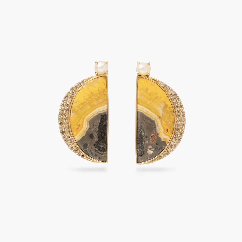 Tropical Sunset Agate Earrings