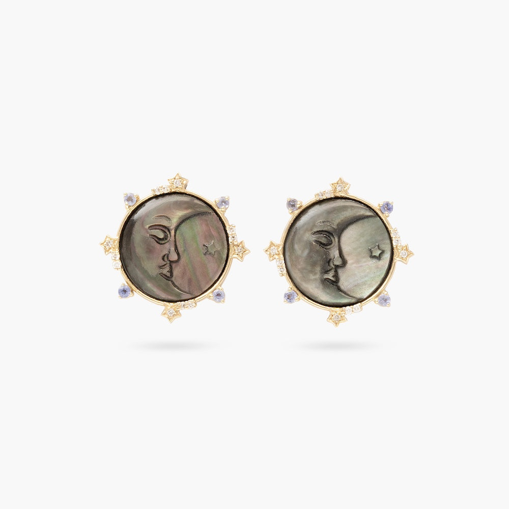 Lunar Glow Mother of Pearl Earrings
