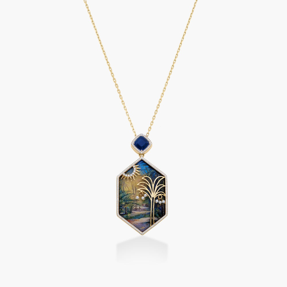 Bahraini Palmtree Art Necklace, ft Abbas Almosawi
