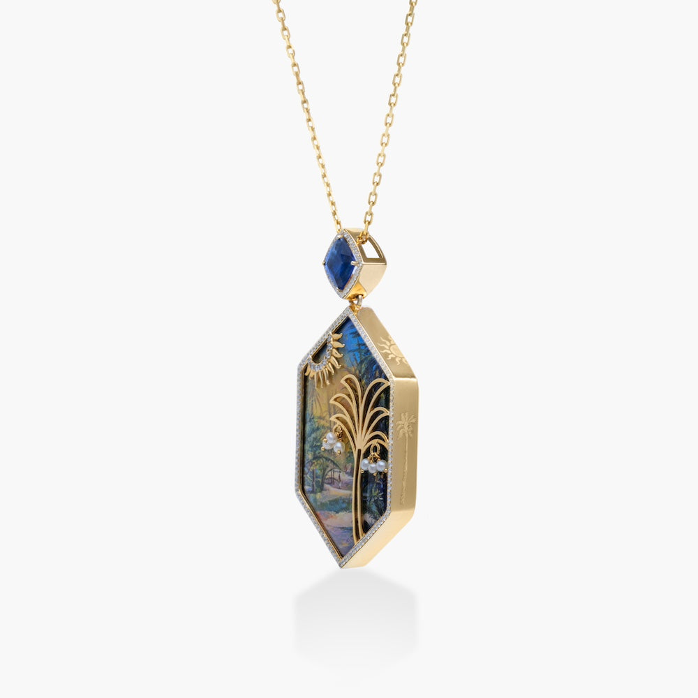 Bahraini Palmtree Art Necklace, ft Abbas Almosawi