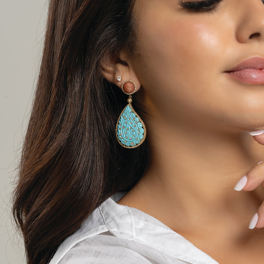 Nature's Harmony Turquoise Earrings