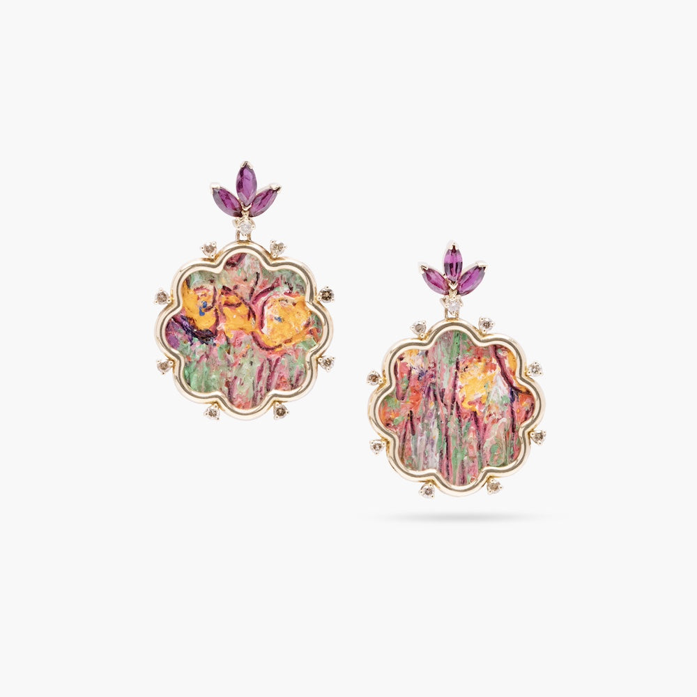 "The Secret Garden" Earrings, ft Dr. Mayasa Alsowaidi